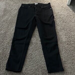 Elegant Black Straight Leg Women's Jeans